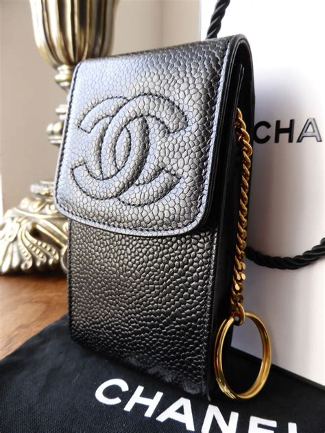 chanel phone holder pouch